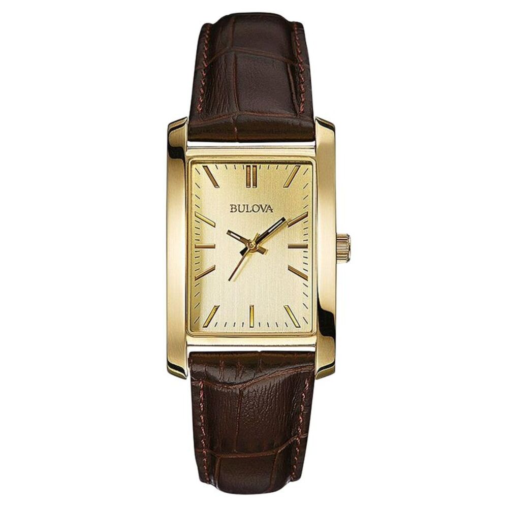 Bulova Women's Corporate Gold Dial Watch - 97L143